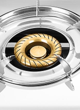 2 Burner Stainless Steel Gas Stove LPG/NG Gas Cooker with Electroplate Pan Support for Home | CHEFF
