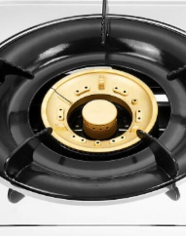 2 Burner Stainless Steel Tabletop Gas Stove LPG/NG with Enamel Pan Support for Home Kitchen | CHEFF