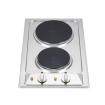 Portable Stainless Steel Silver Countertop Burner Electric Double Burners Electric Stove Hot Plate