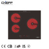 China Manufacturer Kitchen Cooktop 3 Burner Ceramic Cooker Infrared Hob