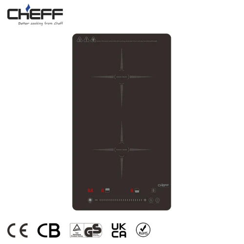2 Burner Induction Cooker Built In Stove 9-Stage Child Lock 3500W