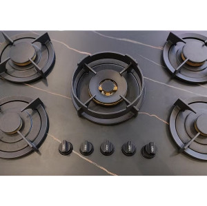 OEM ODM Manufacturer Sintered Stone Countertops 5 Burner Modular Gas Cooktop