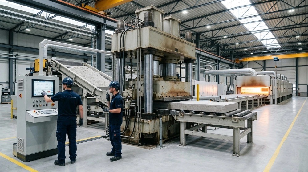 High-Pressure Sintering process for CHEFF sintered stone gas hobs