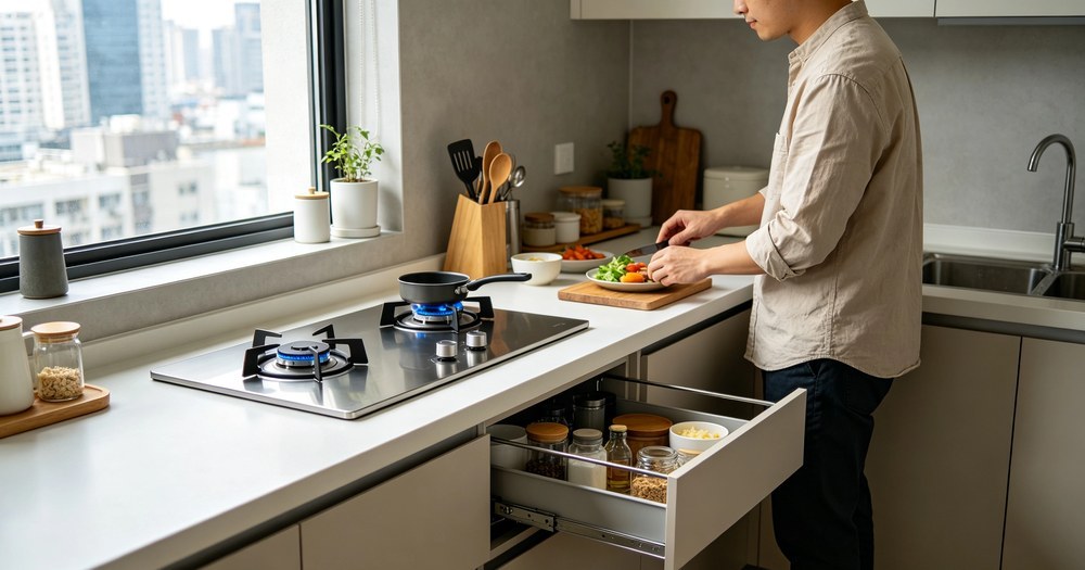 Stainless Steel Hinged Lid — Dual Function Design