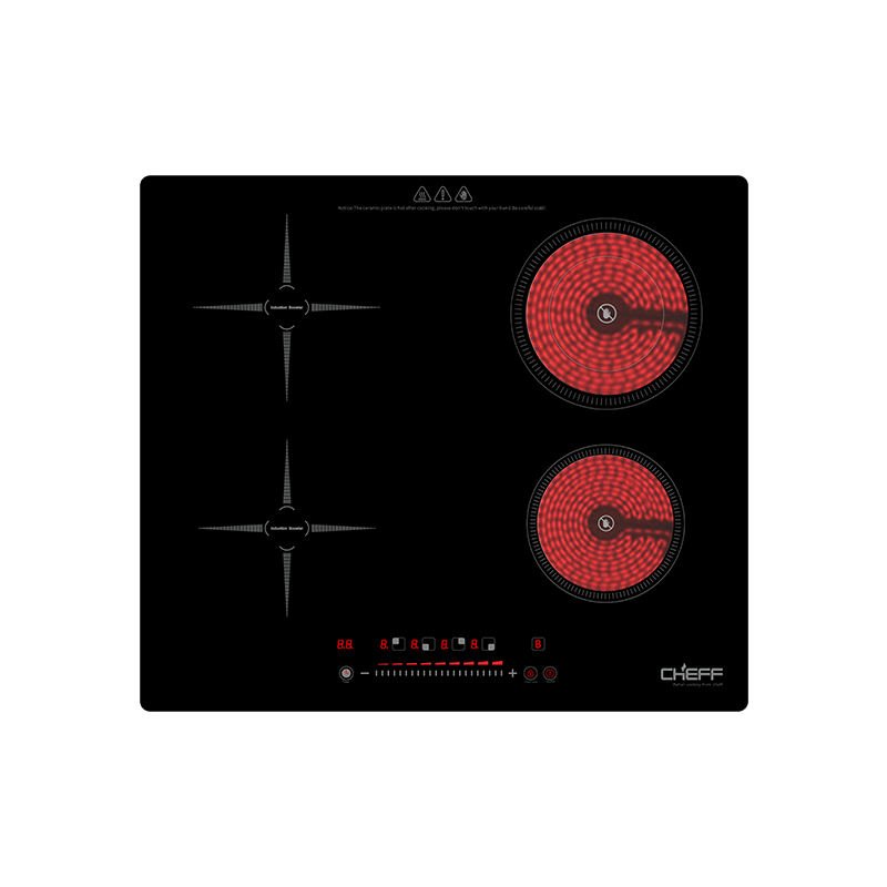 Ceramic and induction combination cooker supplied by CHEFF for Cambodia distributor product portfolio