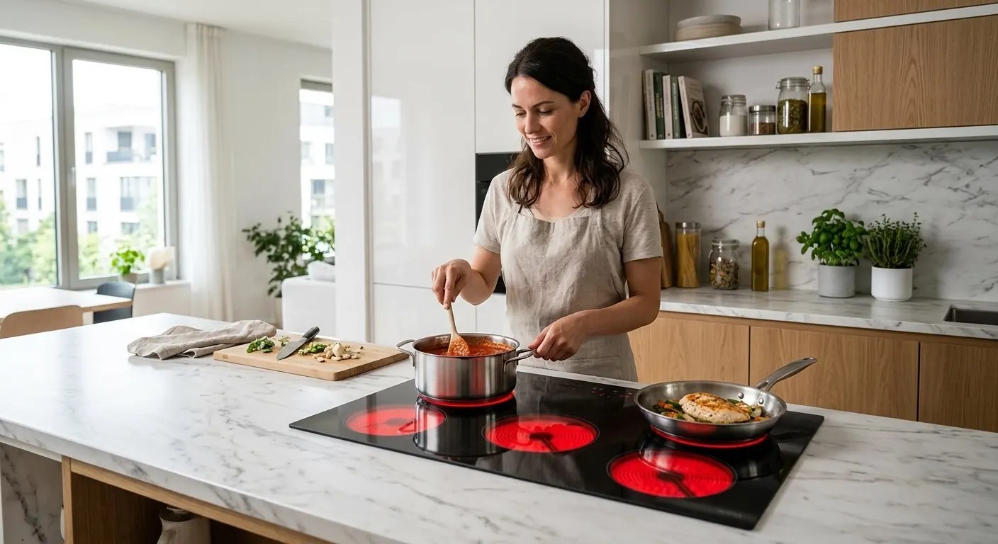 CHEFF infrared cooker with halogen heating element — fast efficient electric cooking for modern kitchens