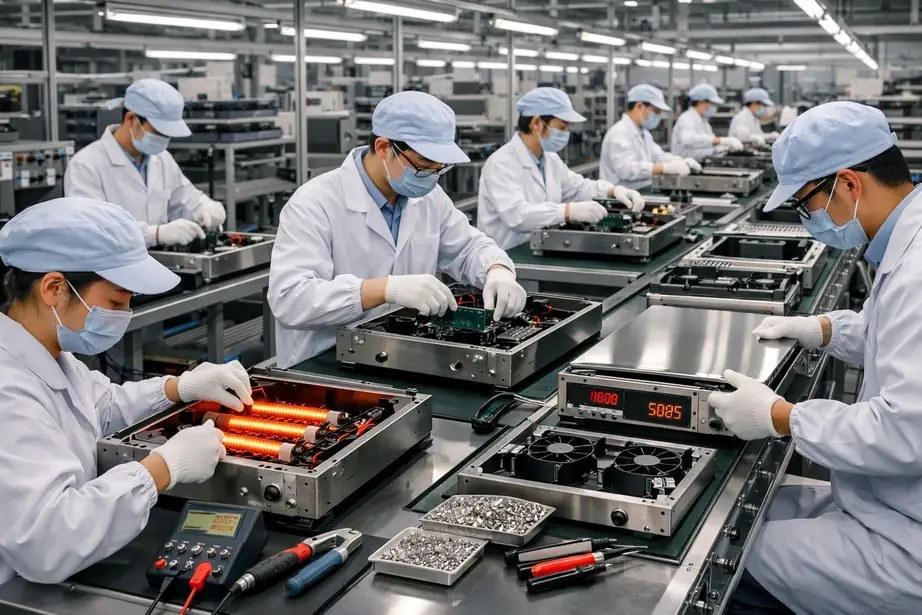 CHEFF infrared cookers production — electrical safety & performance verification