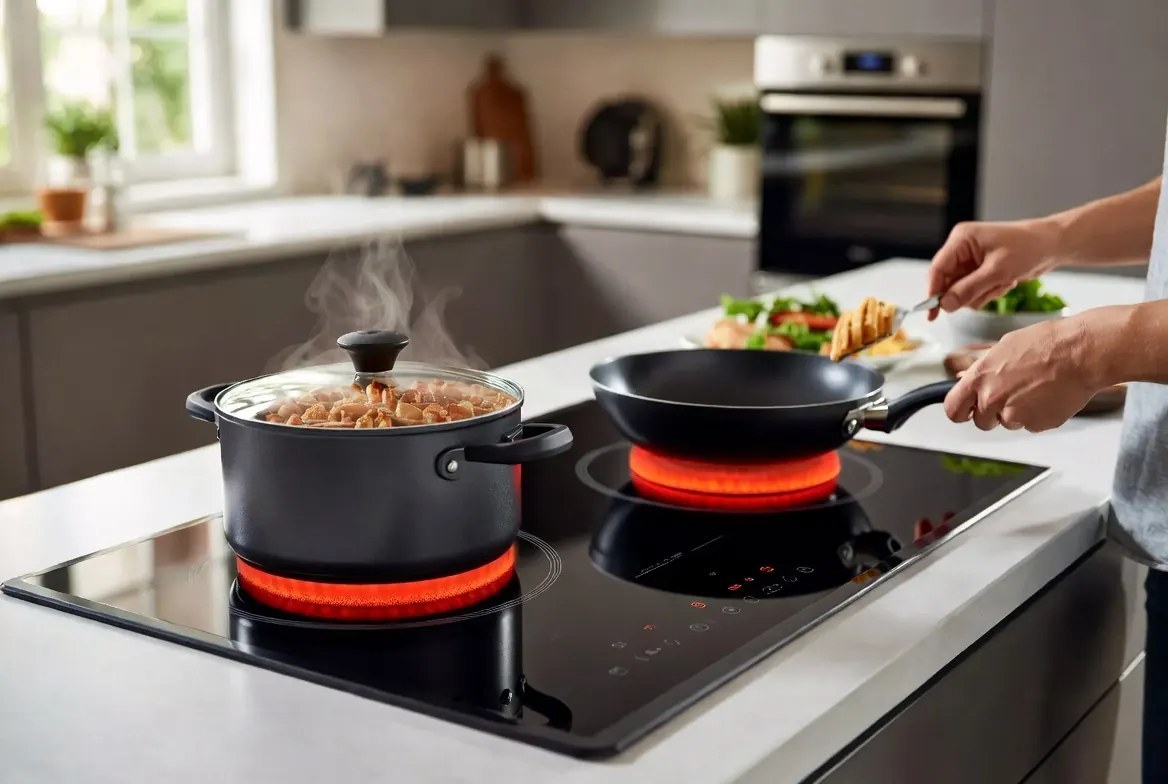 CHEFF infrared cooker used in home kitchens — fast efficient halogen heating for versatile cooking