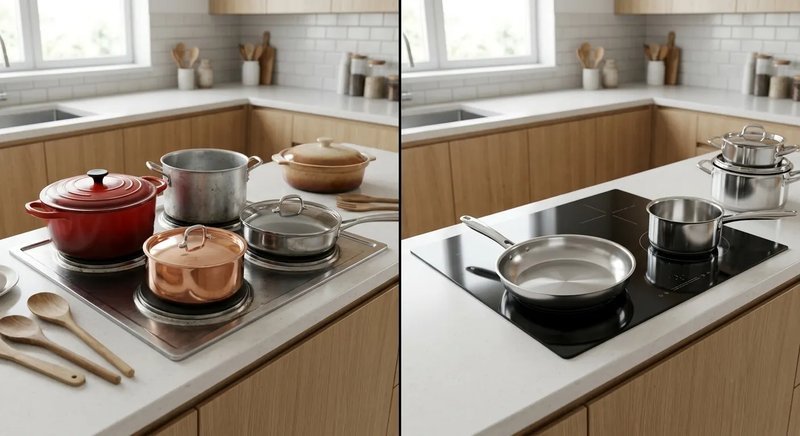 Side-by-side comparison of CHEFF solid plate hobs against other electric cooktops — highlighting durability, cookware compatibility and value advantages