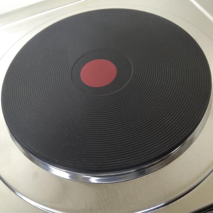 CHEFF twenty-four inch four burner solid hot plate electric hob in stainless steel