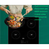 4 Zone Black Induction Hob Built-in Electric Cooktop with Touch Control for Home Kitchen | CHEFF