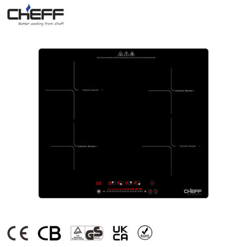 4 Zone Built-in Ceramic Glass Induction Hob with Overheat Protection for Domestic Kitchen | CHEFF