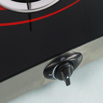 3 Burner Tempered Glass Gas Hob LPG/NG Tabletop Gas Cooktop with Knob Control for Home Use | CHEFF