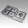 5 Burner Stainless Steel Built-in Gas Hob LPG/NG Cooker with Konb Control for Restaurant | CHEFF