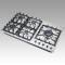 5 Burner Stainless Steel Built-in Gas Hob LPG/NG Cooker with Konb Control for Restaurant | CHEFF