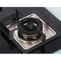 2 Burner Black Tempered Glass Gas Hob Built-in LPG/NG with Safety Device for Household | CHEFF