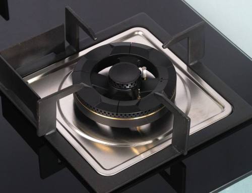 2 Burner Black Tempered Glass Gas Hob Built-in LPG/NG with Safety Device for Household | CHEFF