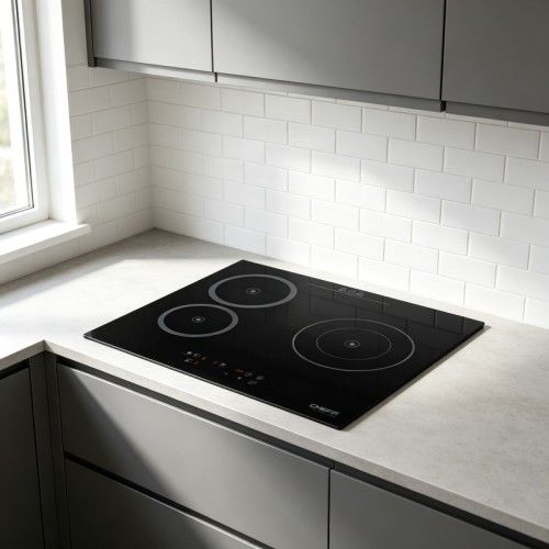 3 Zone Glass Built-in Ceramic Hob Infrared Cooktop with OEM/ODM for Household Kitchen | CHEFF