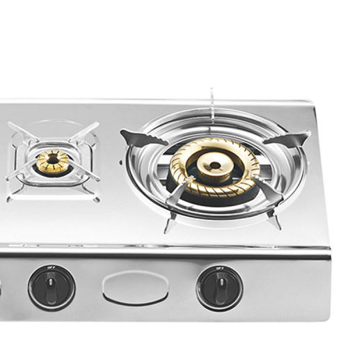 2 Burner Stainless Steel Tabletop Gas Stove LPG/NG with CKD Export Support for Home Use | CHEFF