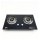 2 Burner Tempered Glass Built-in LPG/NG Cooking Gas Hob with Cast Iron Pan Support for Home | CHEFF