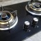 2 Burner Tempered Glass Built-in LPG/NG Cooking Gas Hob with Cast Iron Pan Support for Home | CHEFF
