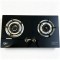 2 Burner 7MM Tempered Glass Built-in Gas Cooktop LPG/NG with Cast Iron Pan Support for Home | CHEFF