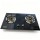 2 Burner Black Tempered Glass Built-in Gas Hob LPG/NG with Enamel Pan Support for Indoor Use | CHEFF