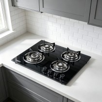 4 Burner Tempered Glass Gas Stove Built-in LPG/NG Cooktop with OEM/ODM for Household Use | CHEFF