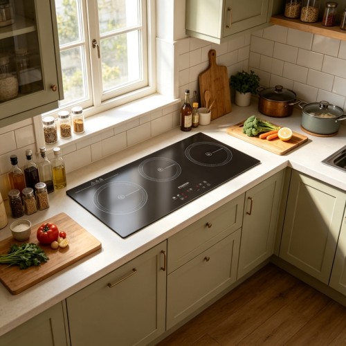 29 Inch 3 Zone Microcrystal Infrared Electric Hob with ODM/OEM Service for Household | CHEFF
