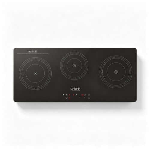 29 Inch 3 Zone Microcrystal Infrared Electric Hob with ODM/OEM Service for Household | CHEFF