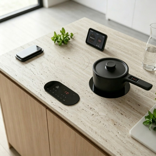 Invisible Induction Hob Built-in Under Sintered Stone Countertop for Villa, Hotel | CHEFF