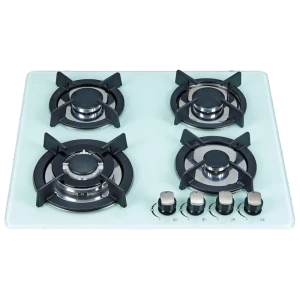 4 Burner Gas Stove Durable Construction Stylish Glass Panel Built-In Gas Hob Wholesale