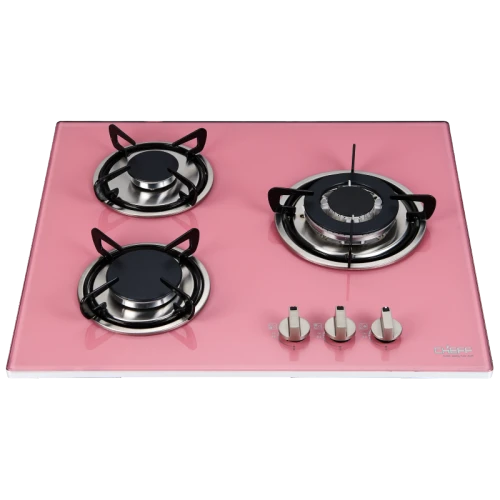 3 Burner Gas Cooker Wholesaler Color Tempered Glass Panel Size 600mm Durable Built-In Gas Hob