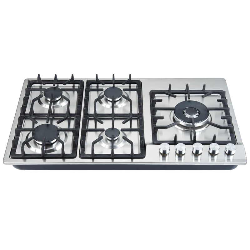 5 burner built-in gas hob
