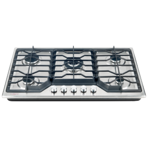 5 Burner Gas Stove Top Stainless Steel LPG & Natural Gas Stoves Kitchenware Wholesale