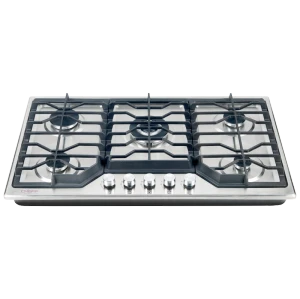 5 Burner Gas Stove Top Stainless Steel LPG & Natural Gas Stoves Kitchenware Wholesale