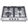 4 Burner Built-in Gas Hob Stainless Steel Gas Cooktop LPG/NG with Knob Control for Kitchen | CHEFF