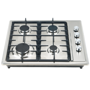Cocina de gas de 4 quemadores con encimera de acero inoxidable, para gas LP o gas natural. Venta al por mayor.