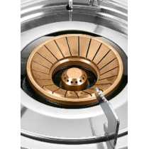 1 Burner 7MM Tempered Glass Tabletop Gas Hob LPG/NG with Electroplate Pan Support for Family | CHEFF
