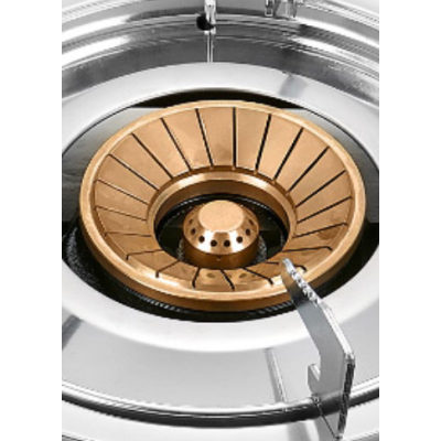 1 Burner 7MM Tempered Glass Tabletop Gas Hob LPG/NG with Electroplate Pan Support for Family | CHEFF
