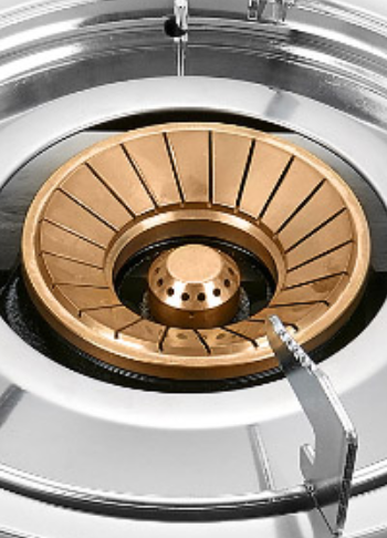 1 Burner 7MM Tempered Glass Tabletop Gas Hob LPG/NG with Electroplate Pan Support for Family | CHEFF