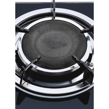 2 Burner Infrared Tabletop Gas Cooking Stove LPG/NG with Enamel Pan Support for Cafe, Hotel | CHEFF