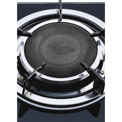 2 Burner Infrared Tabletop Gas Cooking Stove LPG/NG with Enamel Pan Support for Cafe, Hotel | CHEFF