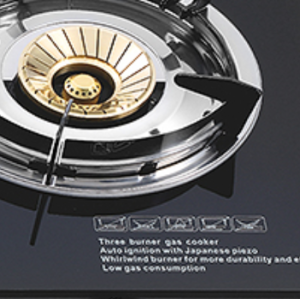 2 Burner Tempered Glass Tabletop Gas Cooktop LPG/NG with Cast Iron Burner for Hotel, Company | CHEFF
