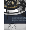 3 Burner Tempered Glass Tabletop Gas Stove LPG/NG with Enamel Pan Support for Household | CHEFF