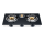 3 Burner Tempered Glass Tabletop Gas Cooktop LPG/NG with Brass Burner Cap for Restaurant | CHEFF