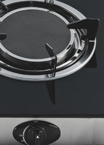 3 Burner Tempered Glass LPG/NG Hybrid Gas Hob with Infrared & Cast Iron Burners for Home | CHEFF