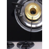 4 Burner Tempered Glass Tabletop Gas Cooktop LPG/NG with Enamel Pan Support for Restaurant | CHEFF