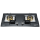 2 Burner Black Tempered Glass Built-in Gas Hob LPG/NG with Heavy Brass Burner Cap for Hotel | CHEFF