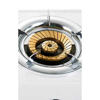 2 Burner Powder Coated Tabletop Gas Stove LPG/NG with Cast Iron Burner for Household Use | CHEFF